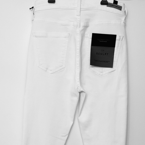 Size 24 NWT Citizens of Humanity Rocket Jeans | White | High Rise Skinny - Picture 3 of 9